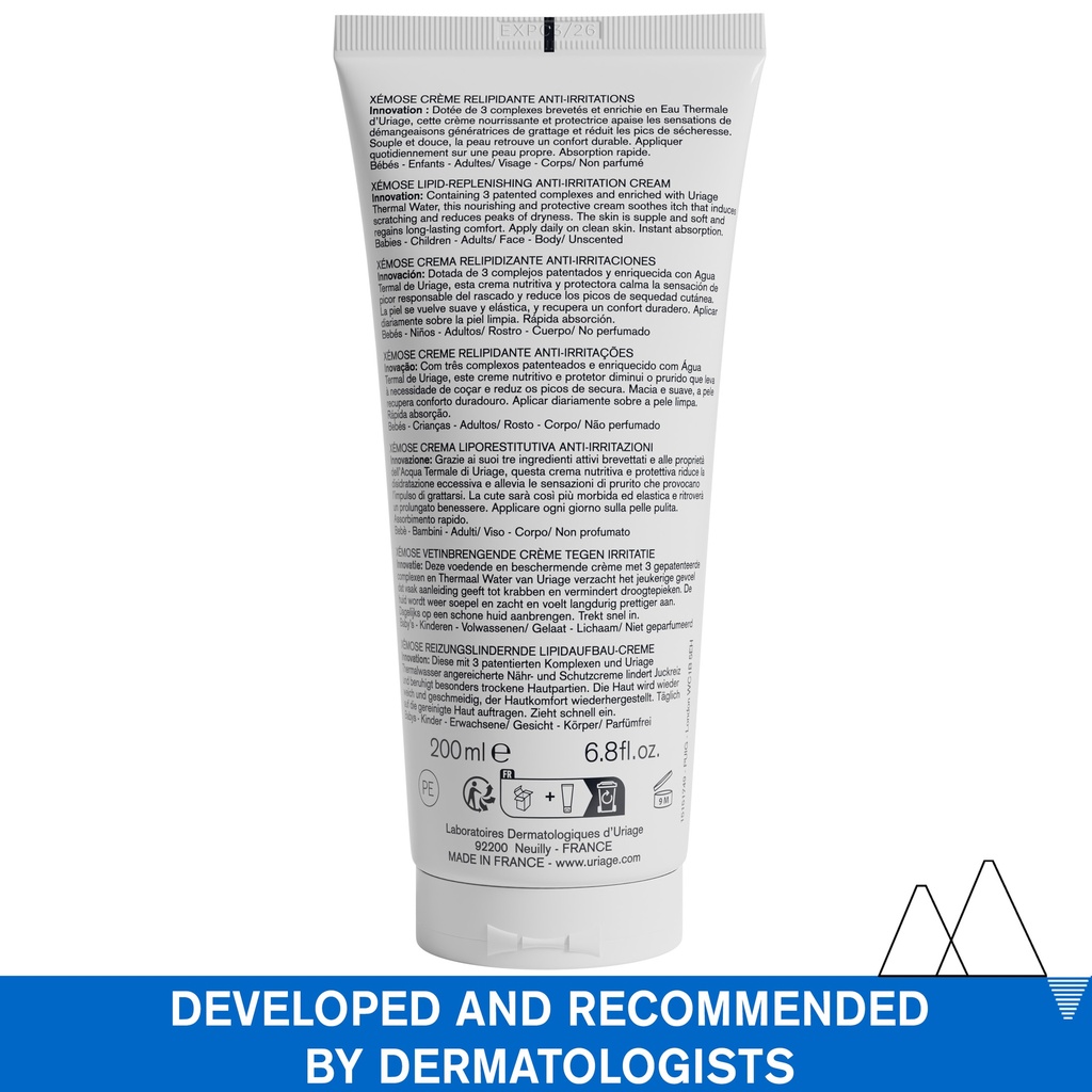 Uriage Xemose Lipid Replenishing Anti-Irritation Cream 200 ml