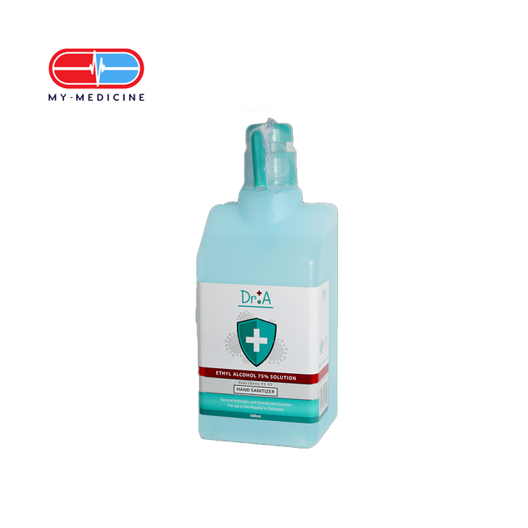 Dr+A Hand Spray Ethyl Alcohol 75% Solution Aloe Vera 500ml