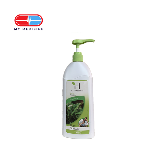 [CP040314] Herballines Skin Protection Green Tea Body Shower 500 ml